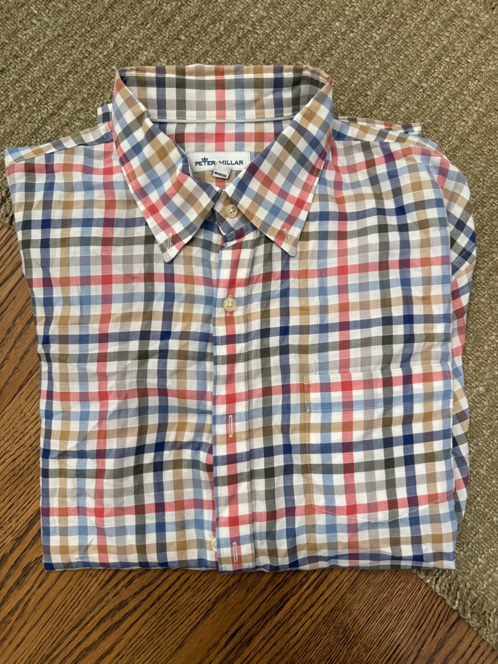 Peter Millar Long Sleeve Plaid Button Down